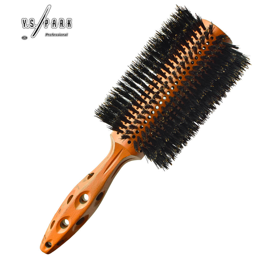 Brosse brushing Y.S.PARK DARUMA – modèle large avec manche ajouré pour meilleure prise en main