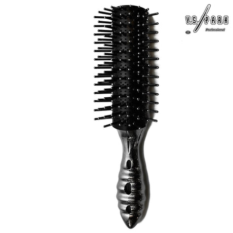brosse luxury yspark lap 32 en noir  brillant avec perforation de ventilation sur le manche 