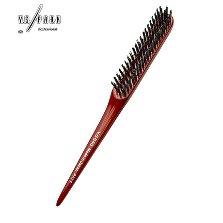 Brosse Y.S.PARK YS-540 rouge – spéciale crêpage et finitions de coiffure