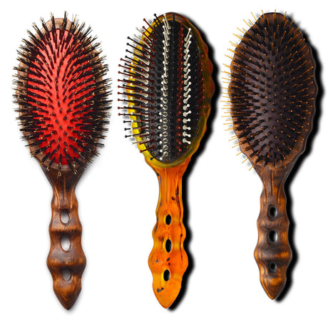 3 brosses pneumatiques yspark avec poils de sanglier ou poils mixte en fonction des modèles 