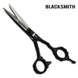ciseaux de coiffure pas cher blacksmith corbeaux avec manche noir en téflon et lame fine pour travail de précision