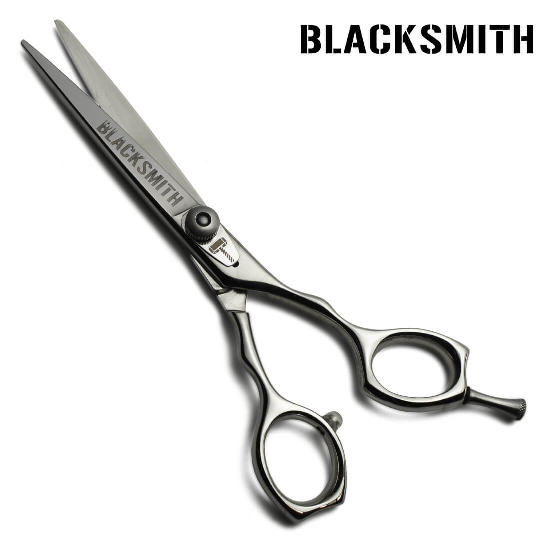 ciseaux droits blacksmith pas chers avec anneaux droits symétriques level set équipé d'une lame puissante pour de la coupe simple
