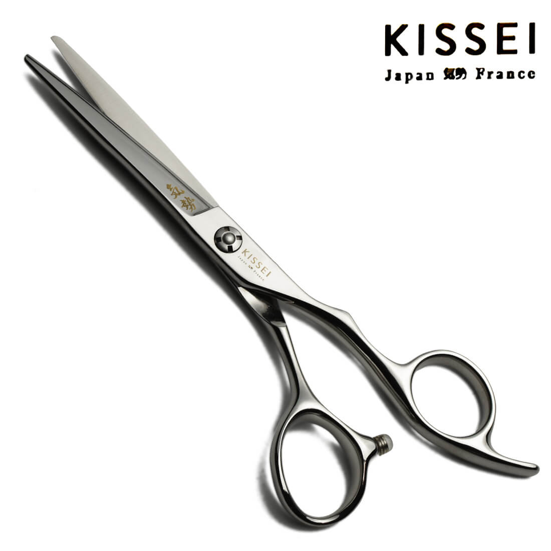 ciseax de coiffure de la marque KISSEI du modèle KI-CRAFT avec un manche ergonomique et une lame fine et légère en cobalt 