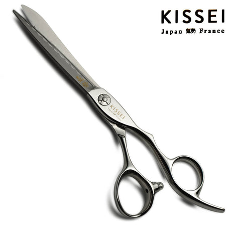 ciseaux de coiffure japonais de la marque Kissei du modèle KIFLOWPOWER avec une lame plus épaisse et puissante. 