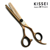 ciseaux effileurs sculpteurs kissei en rose gold at 