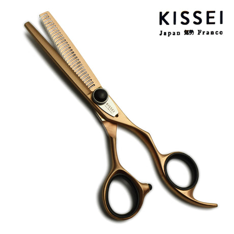 ciseaux effileurs sculpteurs kissei en rose gold at 