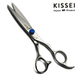 ciseaux de coiffure pour coiffeur professionnel avec des lames puissantes pour du couper glisser et de l'effilage et anneaux ergonomiques 