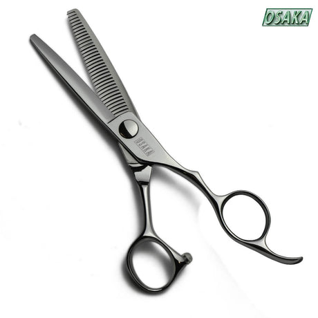 ciseaux sculpteurs effileurs osaka osc 30 dents pour une coupe à 30% des cheveux. Dents recourbée pour une meilleure coupe