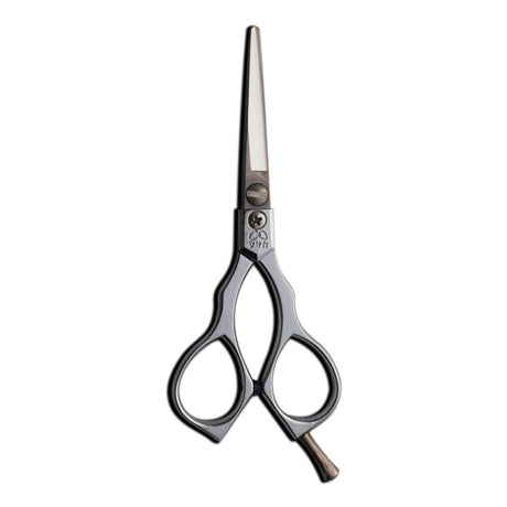 Détail poignée offset des ciseaux YASAKA – artisanat japonais, acier ATS‑314 et confort optimal