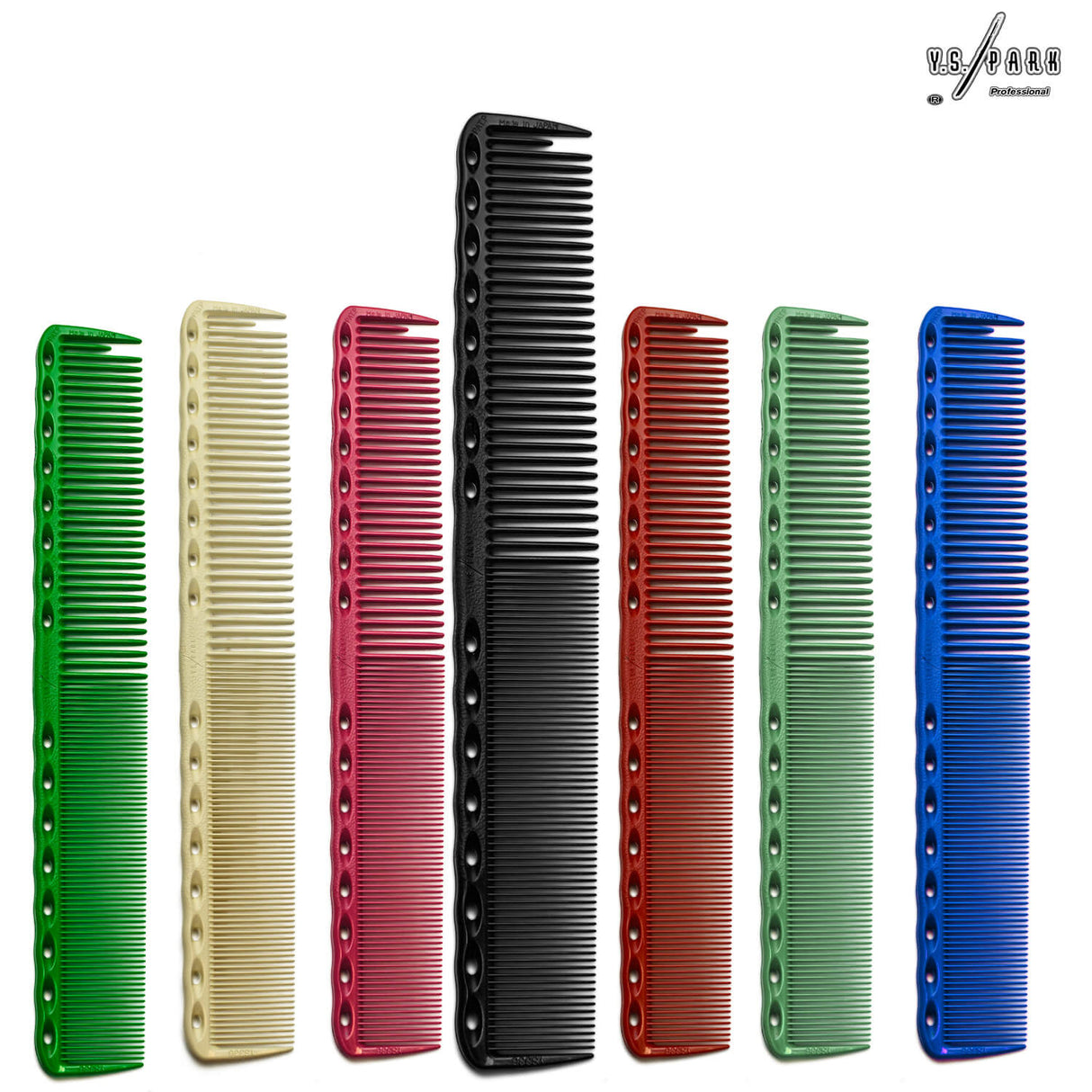 ensemble de peignes de coupe yspark e différents coloris de la marque yspark 