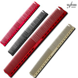peignes de coupe yspark gradué g45 en rouge, blanc, rose, noir. 