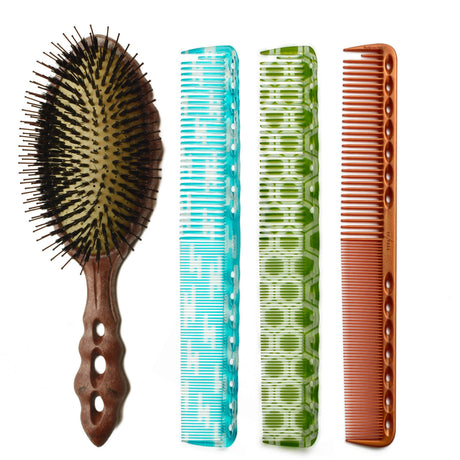 kit de brosses et de peignes yspark, soit des peignes de coupes ou des peignes à queue