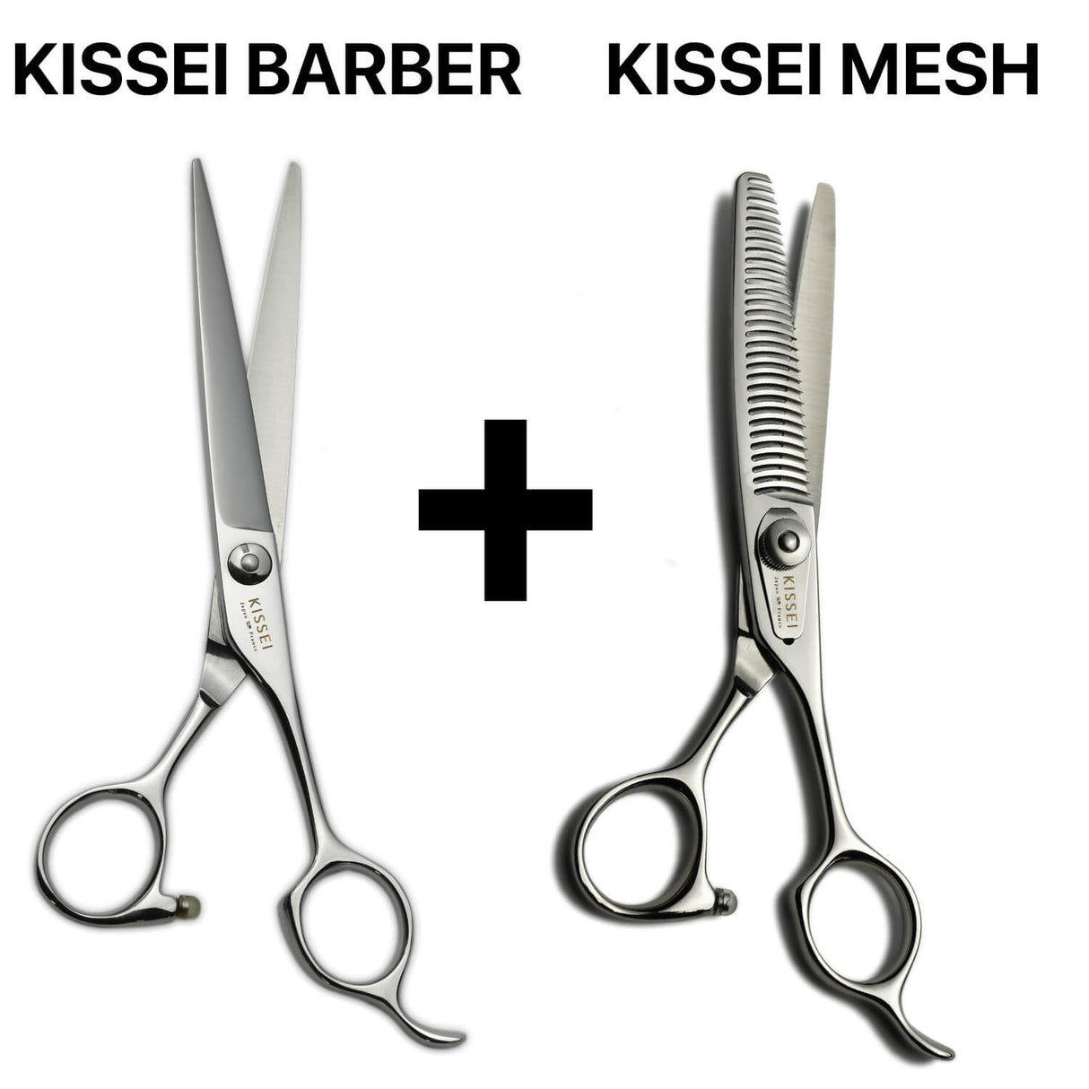 ciseaux japonais barber kissei avec ciseaux sculpteurs kissei mesh 30 dents 