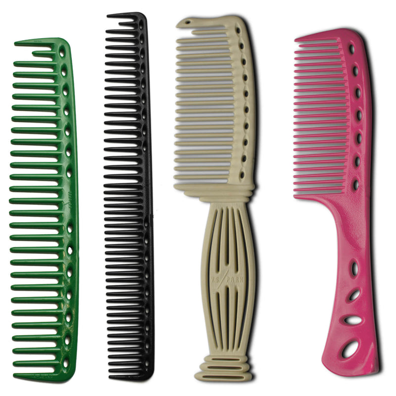 ensemble de 4 peignes démêloirs yspark, 