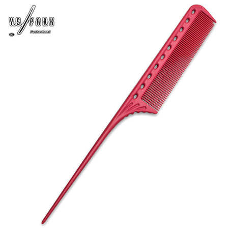 Peigne professionnel Y.S.PARK YS-101 rose – peigne queue résistant à la chaleur pour coiffure de précision et séparation des mèches