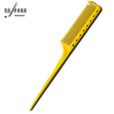 Peigne technique Y.S.PARK 185 jaune – dents larges pour un démêlage rapide