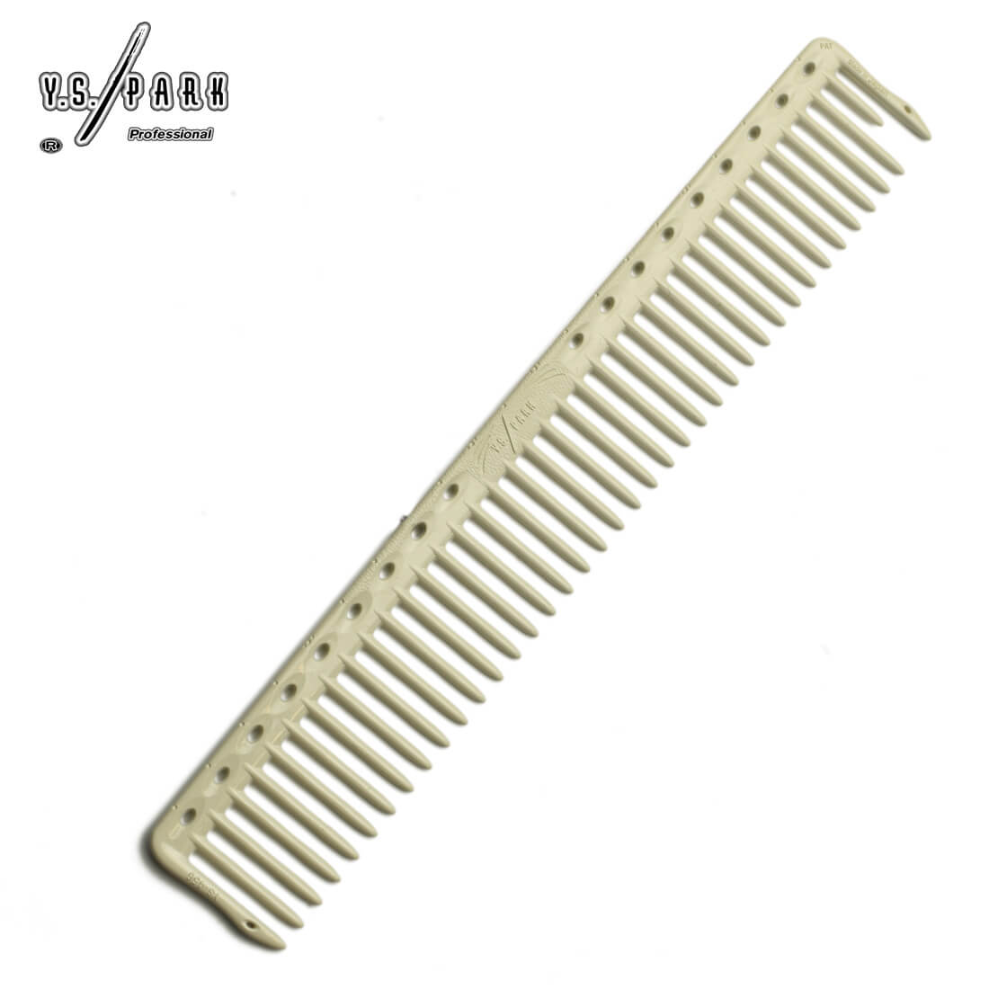 Peigne démêloir Y.S.PARK 456 blanc – dents larges pour cheveux épais