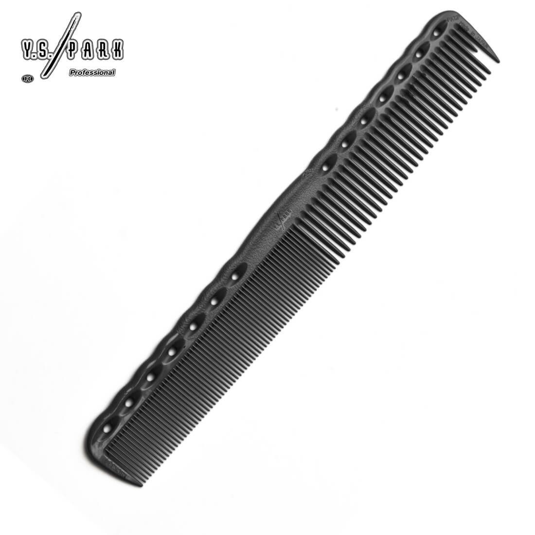 Peigne de coupe Y.S.PARK 334 noir – dents fines et régulières pour coupe nette