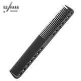 Peigne Y.S.PARK 339 noir carbone – dents fines pour précision de coupe