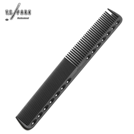 Peigne Y.S.PARK 339 noir carbone – dents fines pour précision de coupe