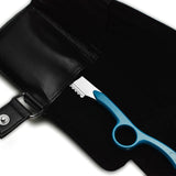Pochette de rangement pour rasoirs de coiffure – modèle avec rabat et bouton-pression