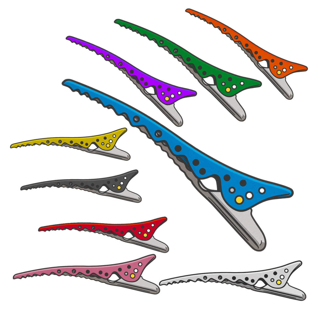 Pinces Shark Y.S.PARK (lot de 2 pinces)